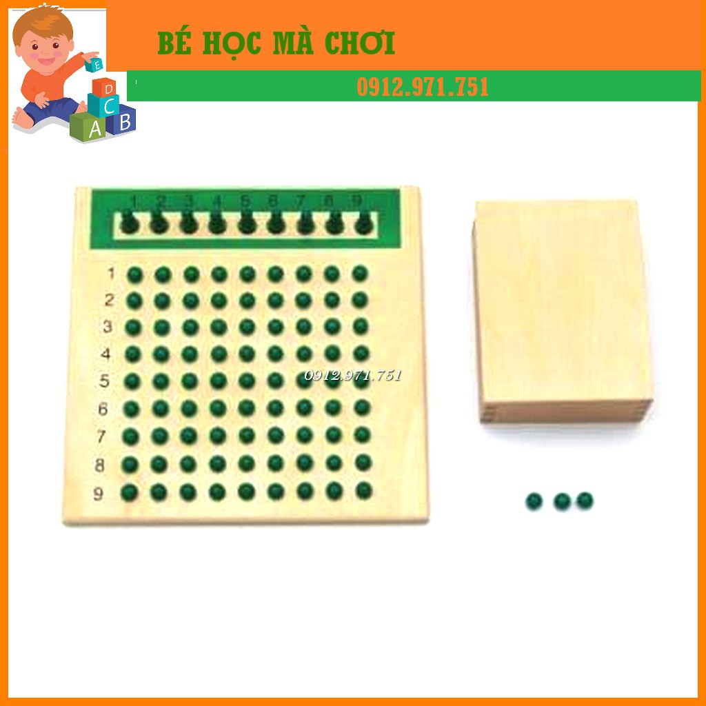 Giáo cụ Montessori - Bộ học phép nhân phép chia