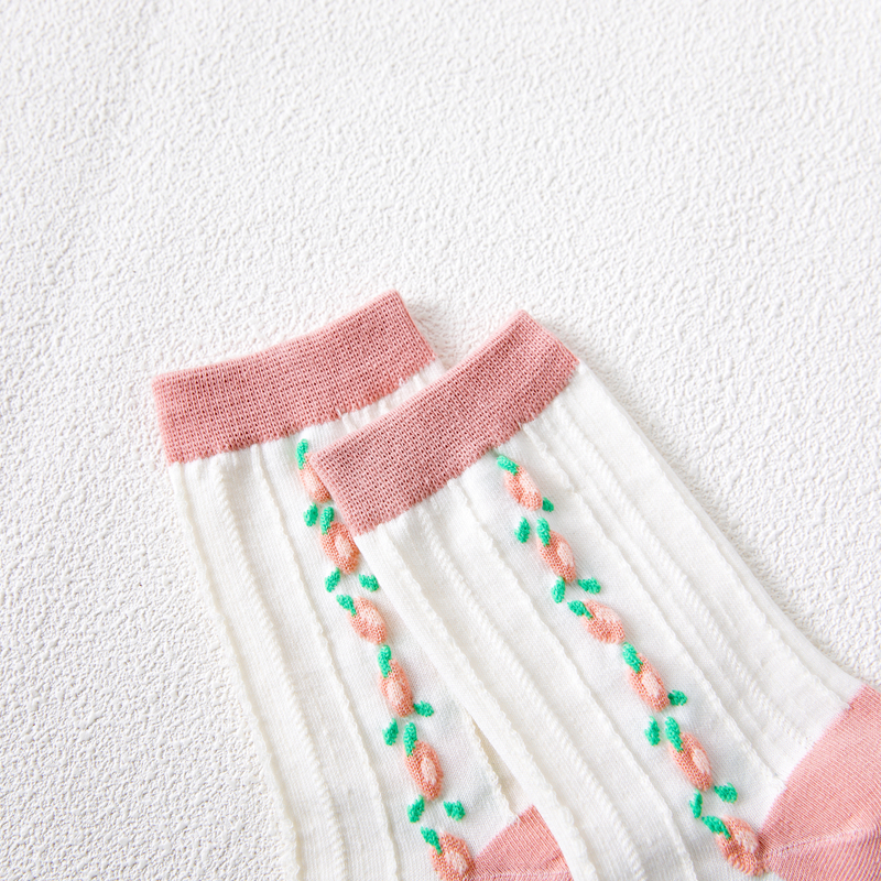 Vớ cotton ống vừa phong cách ngọt ngào thời trang mới nhiều phong cách dành cho nữ