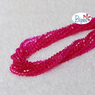 Pha lê Trung Quốc 4mm màu hồng (1 dây)