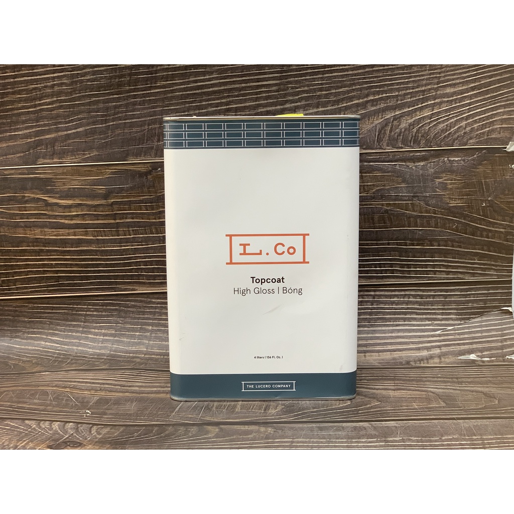 Vecni Phủ Gỗ Không Màu Khô Nhanh bóng 25% TOP COAT L.CO 25% Dung Tích 0.25L,0.5L,1.2L