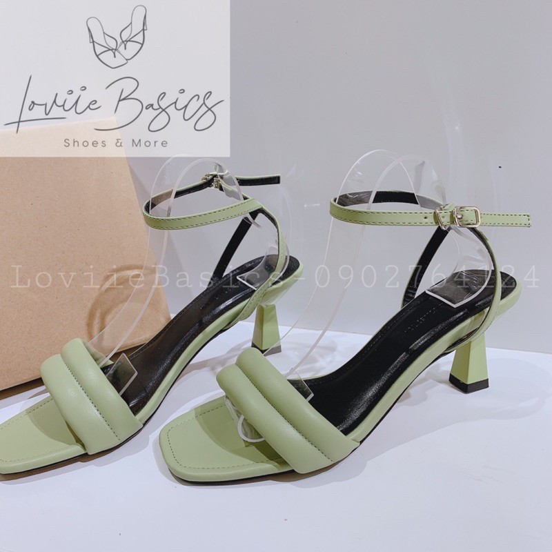 SANDAL CAO GÓT LOVIIE BASICS - SANDAL 7 PHÂN ĐẾ VUÔNG - SANDAL QUAI MẢNH ĐẾ VUÔNG 7CM - SANDAL ĐẾ VUÔNG G210338