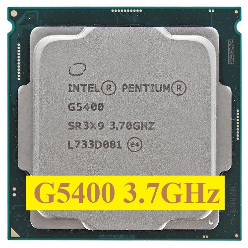 CPU Intel Pentium Gold G5400 3.7 GHz / 4MB / 2 Cores, 4 Threads