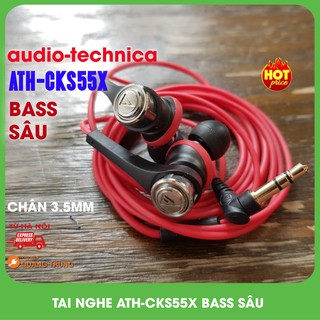 Tai nghe audio technica ATH-CKS55X,bass cực mạnh,fullbox
