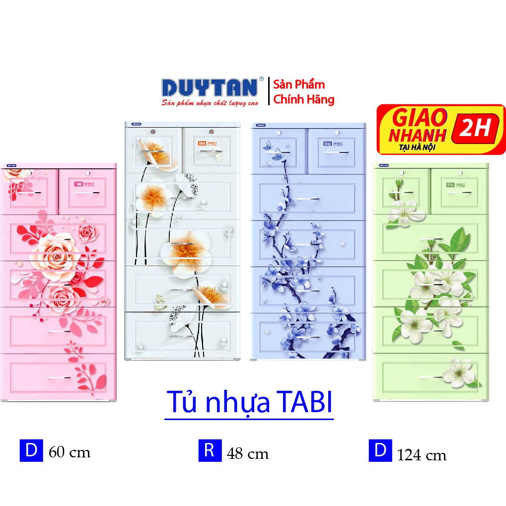 (Hà Nội) Tủ nhựa Duy Tân Tabi - Nhiều Hoa Văn