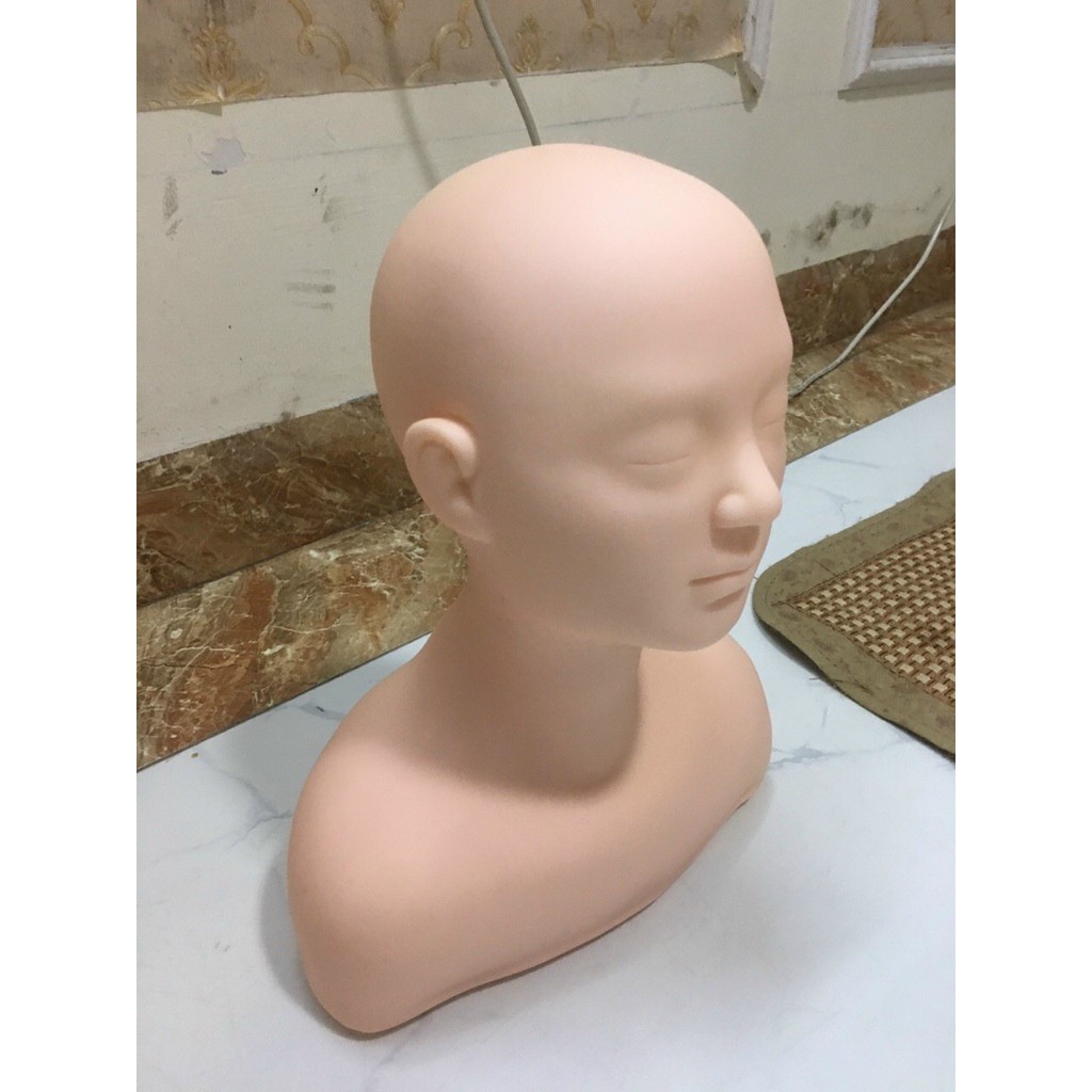 Đầu canh silicon nửa người học massage