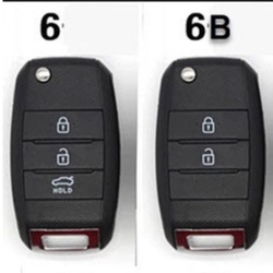 Bao da bọc ốp chìa khoá xe ô tô KIA Morning, Sonet, Soluto chìa gập cắm ổ da bò nhiều màu khâu thủ công KIA6