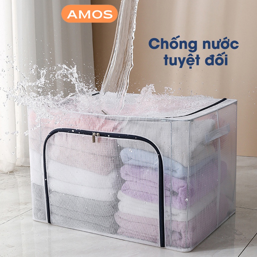 Túi đựng quần áo khung thép AMOS - Gấp gọn tiện lợi, bảo quản quần áo bền đẹp