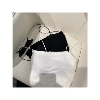 Áo bra nữ 2 dây sợi bún croptop , áo lót thể thao tập gym yoga có mút thông hơi