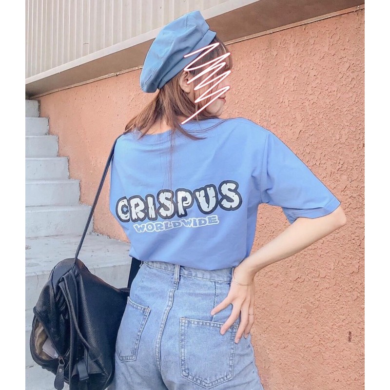 [Mã SKAMA06 giảm 8% tối đa 50K đơn 250K] [ PINK ] Áo thun tay lỡ form rộng CRISPUS Unisex