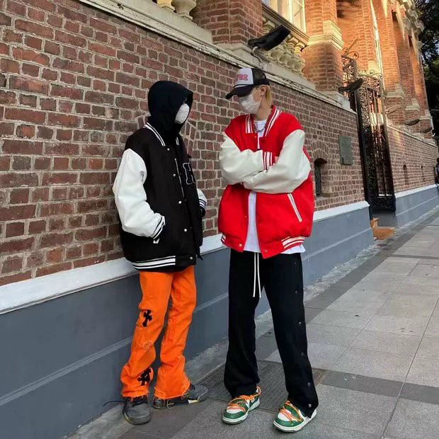 Áo Khoác Nỉ Nam Form Rộng Hình In Chữ H Kiểu Dáng Bomber Phong Cách Bóng Chày Mặc Thoáng Mát [NEW UNISEX]