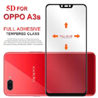 Kính cường lực 5D Full Keo,Full màn dành cho oppo A3s