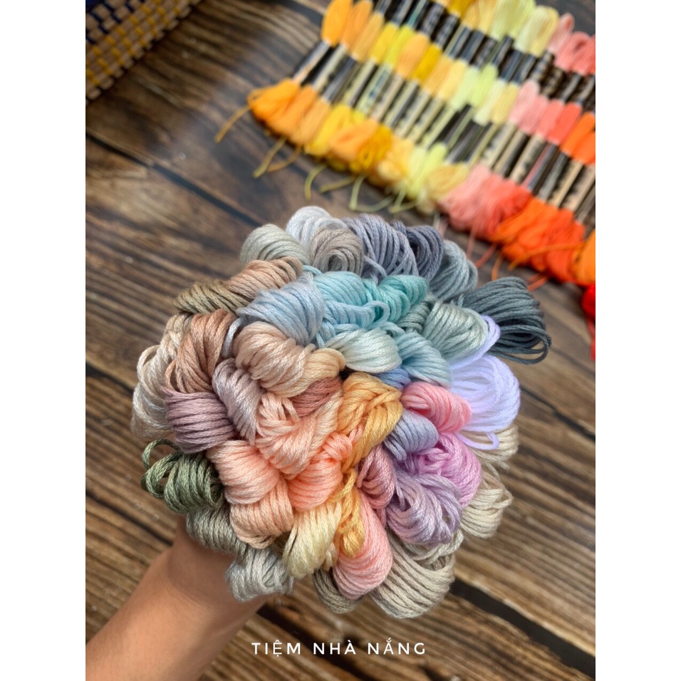 Các set thêu chỉ Airo màu pastel