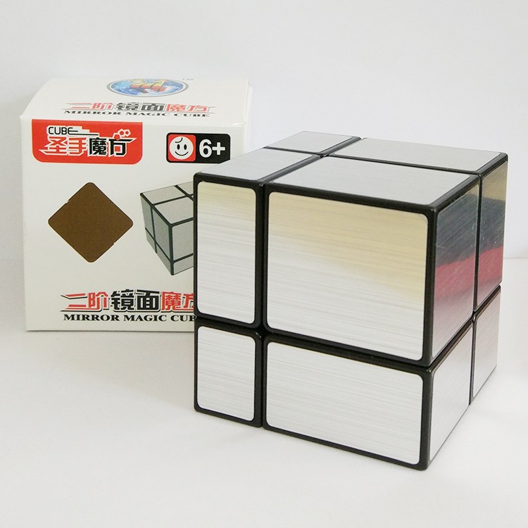 Rubik gương ShengShou - Mirror 2x2x2 - 2x2 - Silver - Bạc