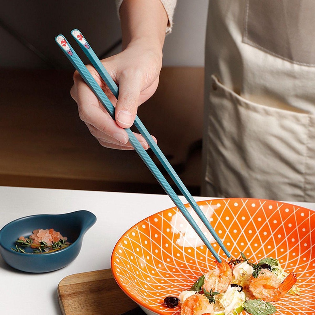 IVORY Đôi Đũa Sợi Thủy Tinh Đầy Màu Sắc Kháng Khuẩn Chịu Nhiệt Độ Cao