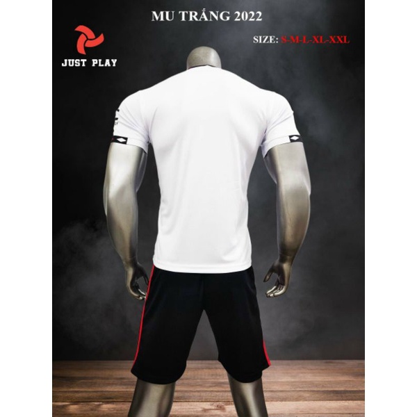 BỘ ĐỒ ĐÁ BANH REAL TRẮNG TAY DÀI MỚI 2023