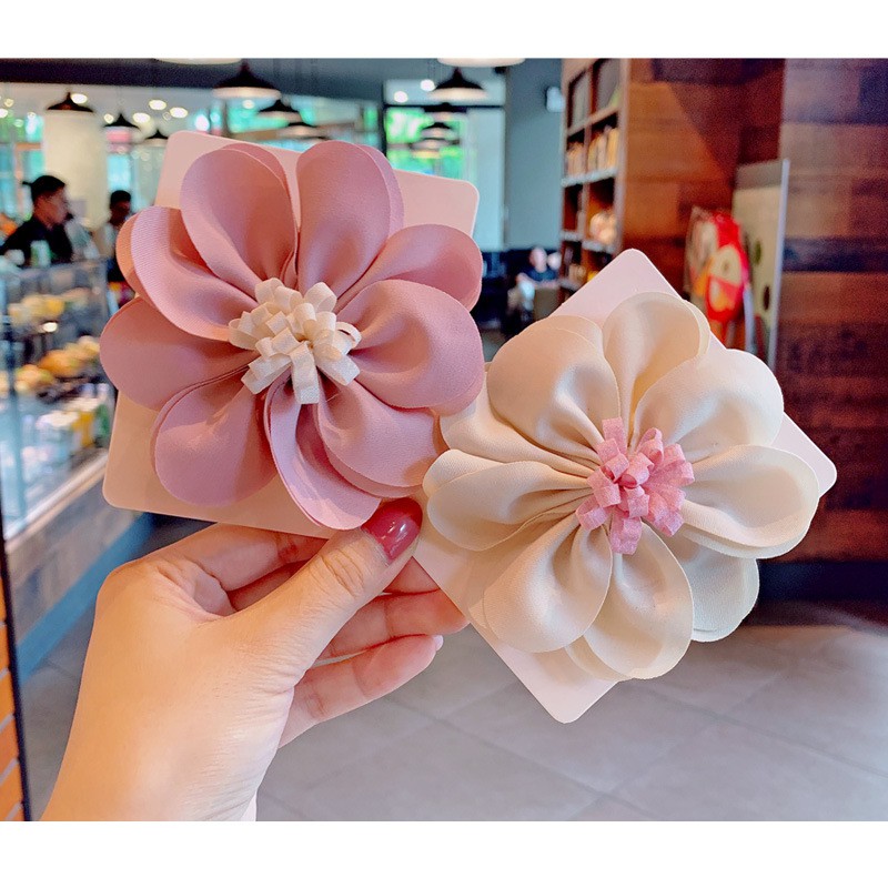 Bờm Cài Hoa Bé Gái Phụ Kiện Tóc Phong Cách Hàn