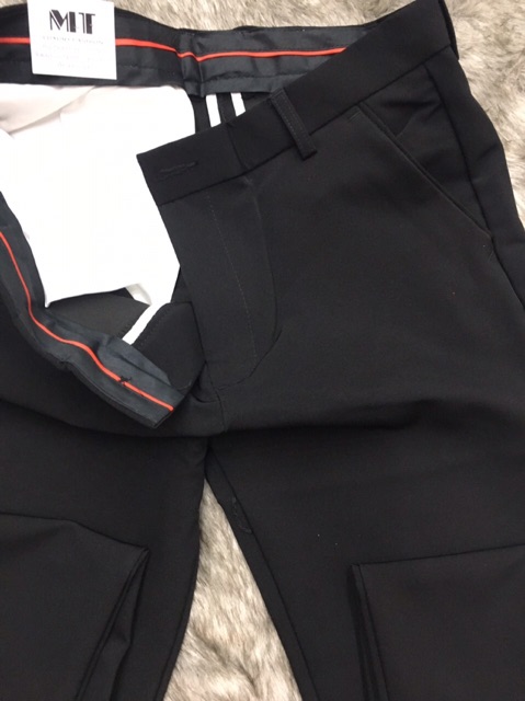 Quần Tây Âu Màu Đen Ống Côn Vải Giản | BigBuy360 - bigbuy360.vn