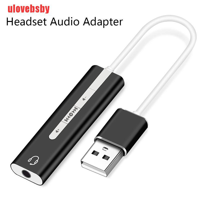 1 Cáp Chuyển Đổi Âm Thanh Từ Usb Sang 3.5mm