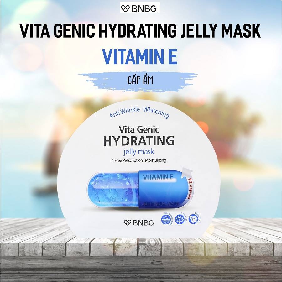 Combo 4 mặt nạ dưỡng da BNBG Vita Genic Jelly Mask 30ml x 4 (Lifting, Whitening, Relaxing, Hydrating)