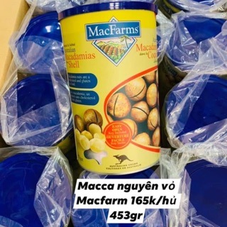 Hạt Mắc ca  Macfarm Nứt Võ Tự Nhiên Úc Hộp 453G