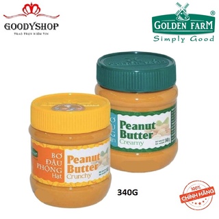 Bơ Đậu Phộng Mịn & Hạt Golden Farm170g GOODYSHOP