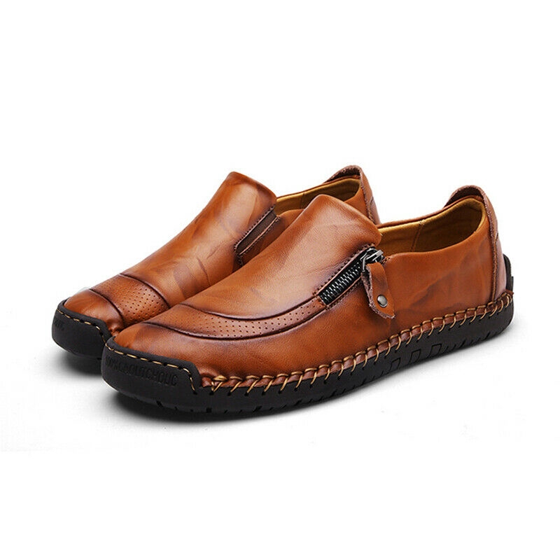 Giày loafer nam chống trượt phong cách vintage