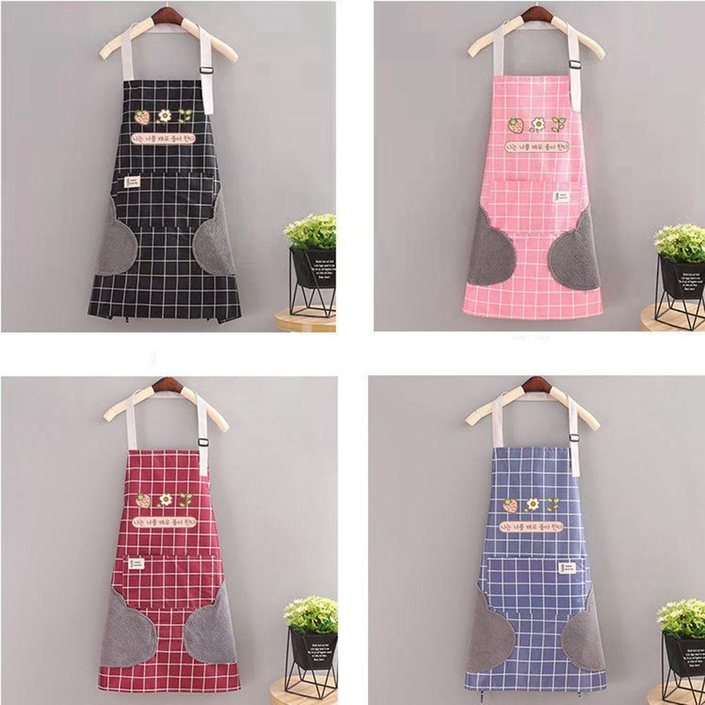 YIYU Tạp Dề Chống Thấm Nước / Dầu Có Túi Điều Chỉnh Được Thời Trang TYLER1