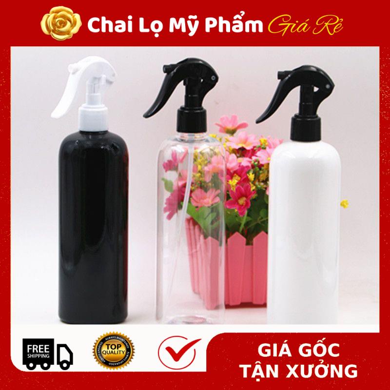 Chai Xịt Phun Sương ❤ RẺ VÔ ĐỊCH ❤ Chai nhựa pet xịt Vòi Súng 300ml,500ml rỗng chiết mỹ phẩm , phụ kiện du lịch