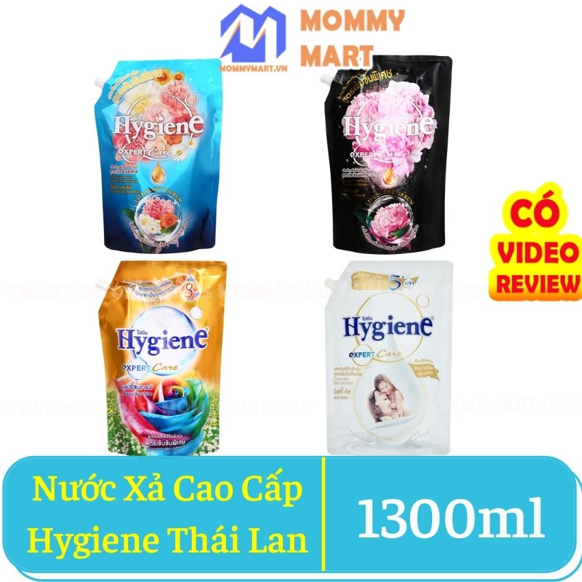 Nước Xả Vải Thái Lan Hygiene Đậm Đặc Gói Lớn 1,3 lit Siêu Thơm Hàng Cao Cấp Mommymart