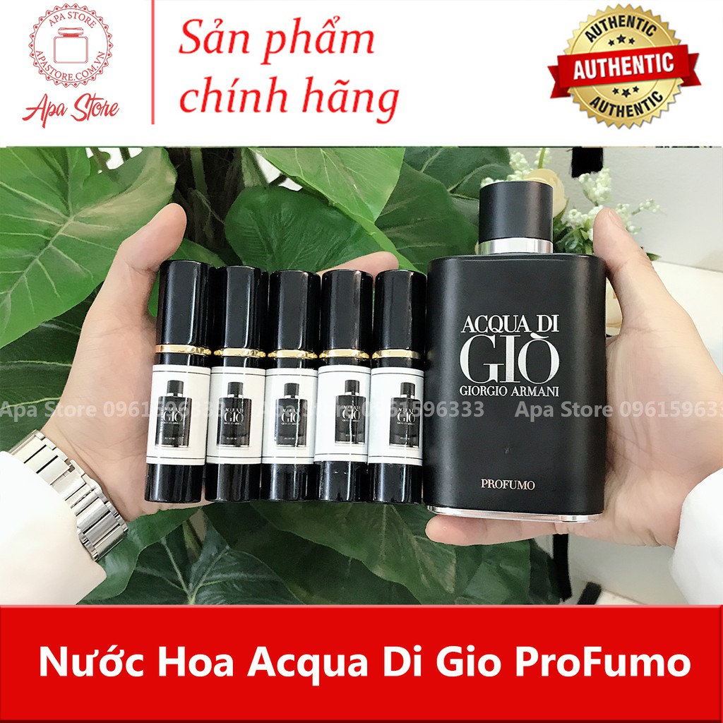 Nước Hoa Nam Acqua Di Gio Profumo Giò Đen Chai 10ml | WebRaoVat - webraovat.net.vn