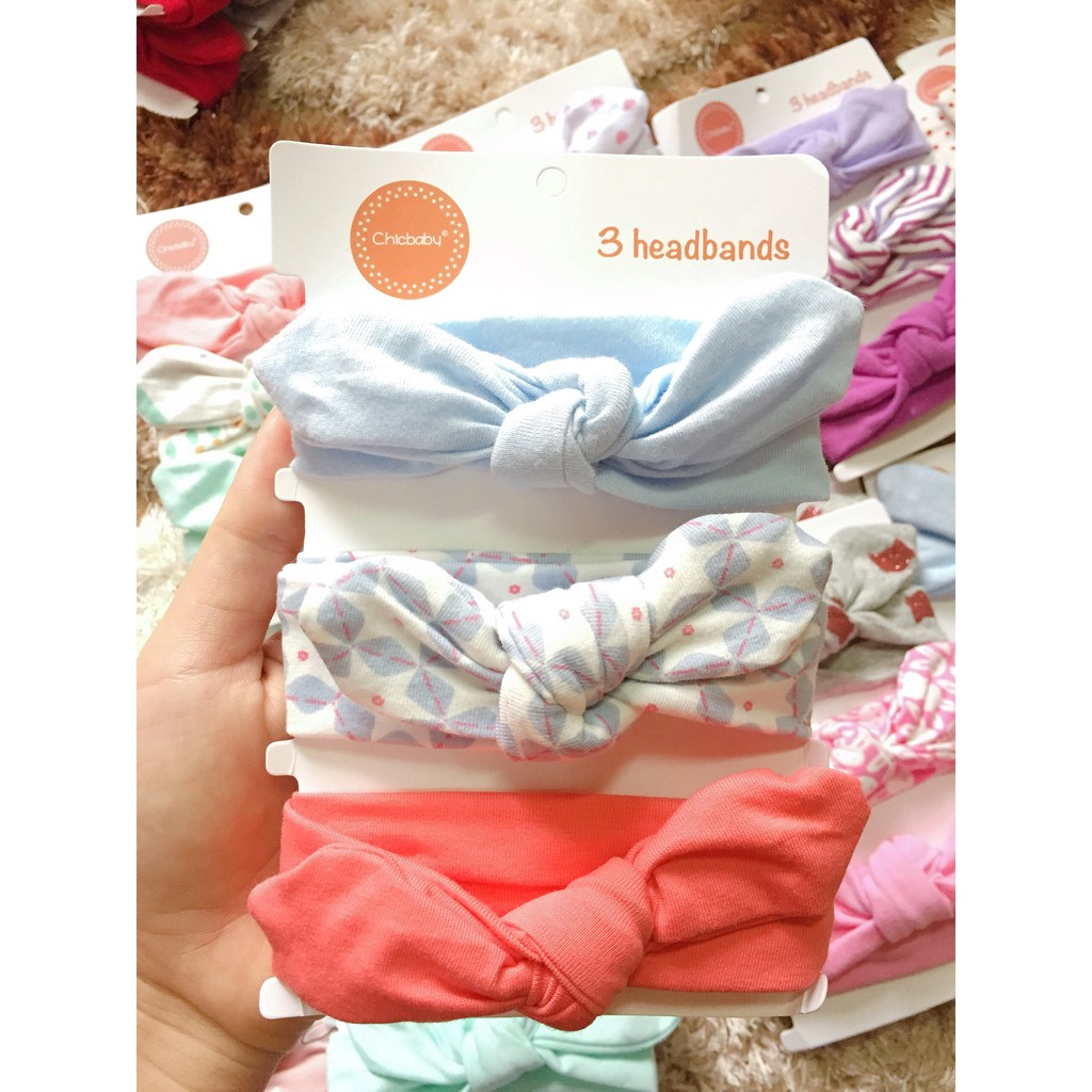 Set 3 Turban Chicbaby bé gái