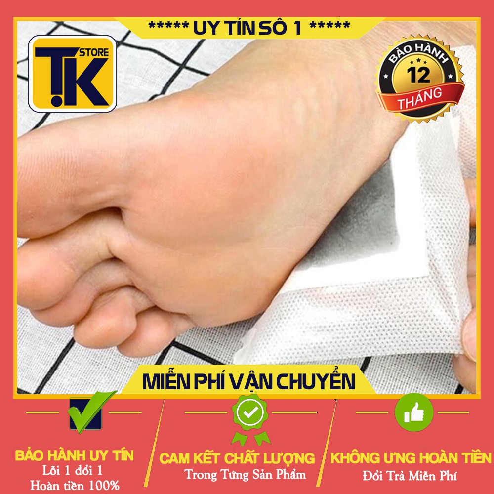 [Hàng Loại 1]  Miếng dán bàn chân - Thải độc tố [ Ngủ ngon - đẹp da- Hộp 50 miếng ] .
