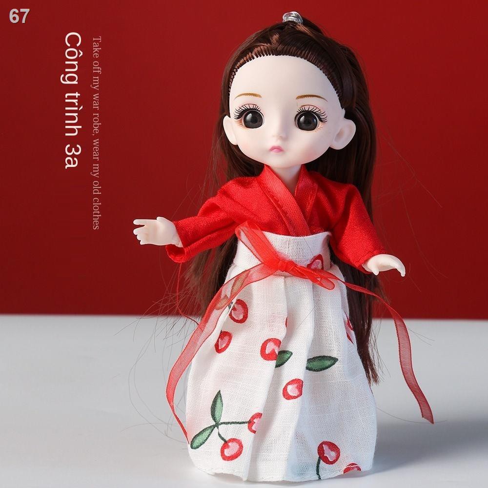 Trang phục cổ 17cm Hanfu mini Yeluoli Barbie Bộ búp bê nhỏ có thể thay đổi thành nữ công chúaE