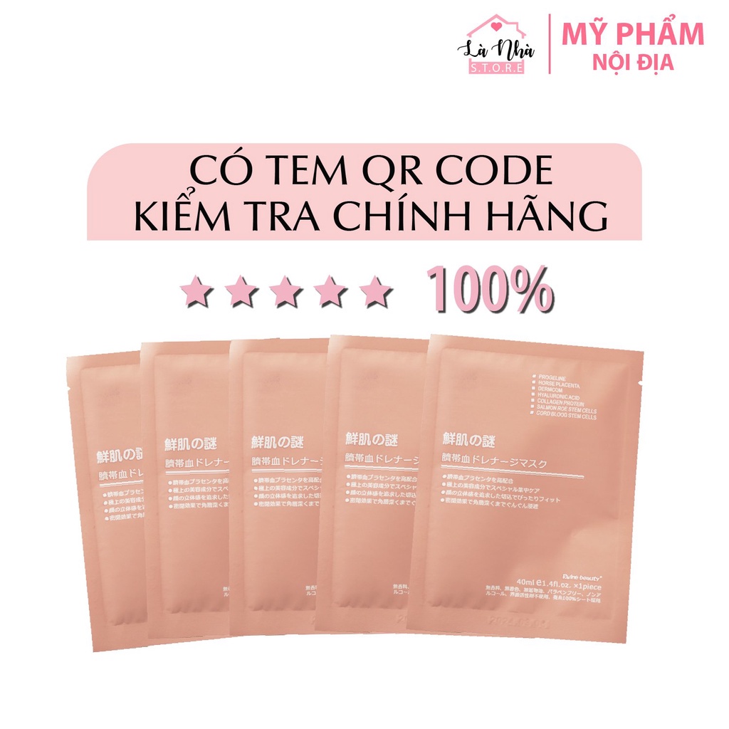 (XẢ HÀNG GIÁ GỐC) Mặt nạ nhau thai cừu cuống rốn tế bào gốc Nhật Bản dưỡng da, cấp ẩm, tái tạo collagen