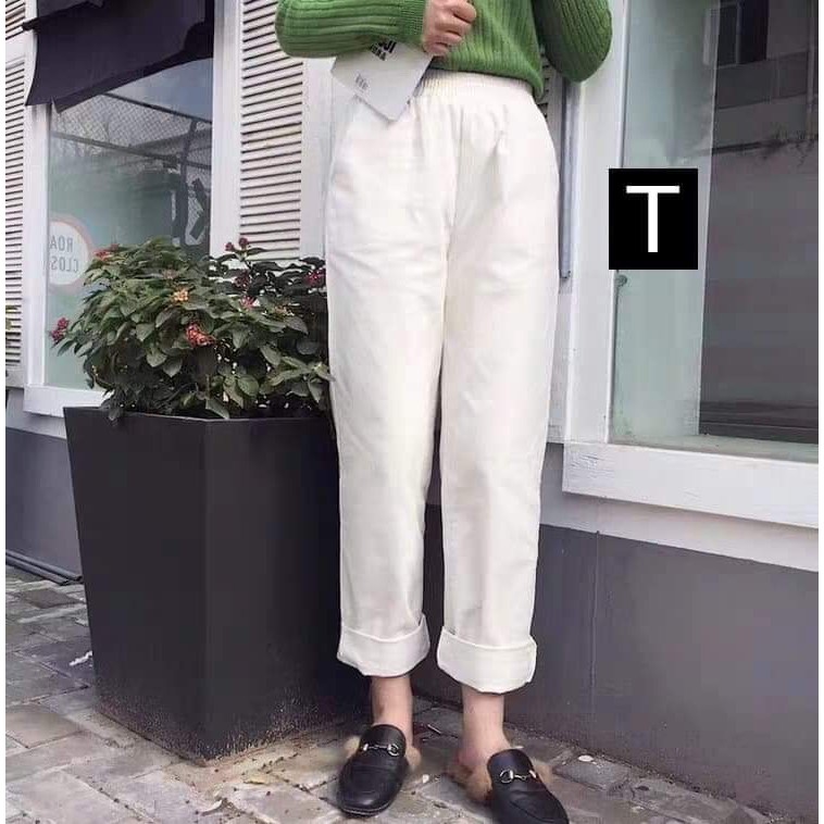 Quần baggy kaki trắng DTR0319