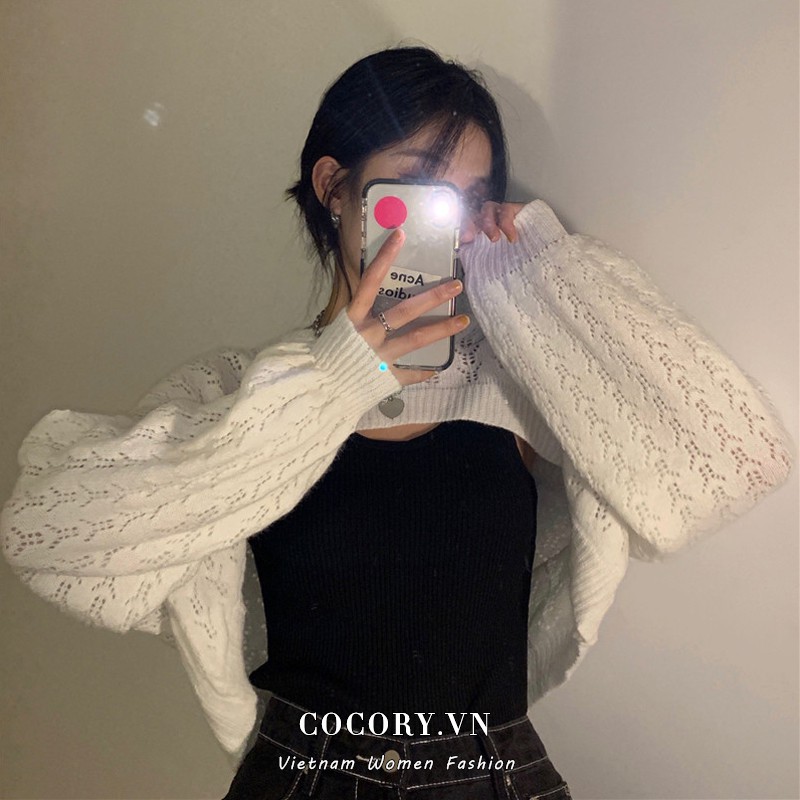 Cocory vn Áo khoác nỉ / Áo hai dây dáng ôm xinh xắn cho nữ | BigBuy360 - bigbuy360.vn