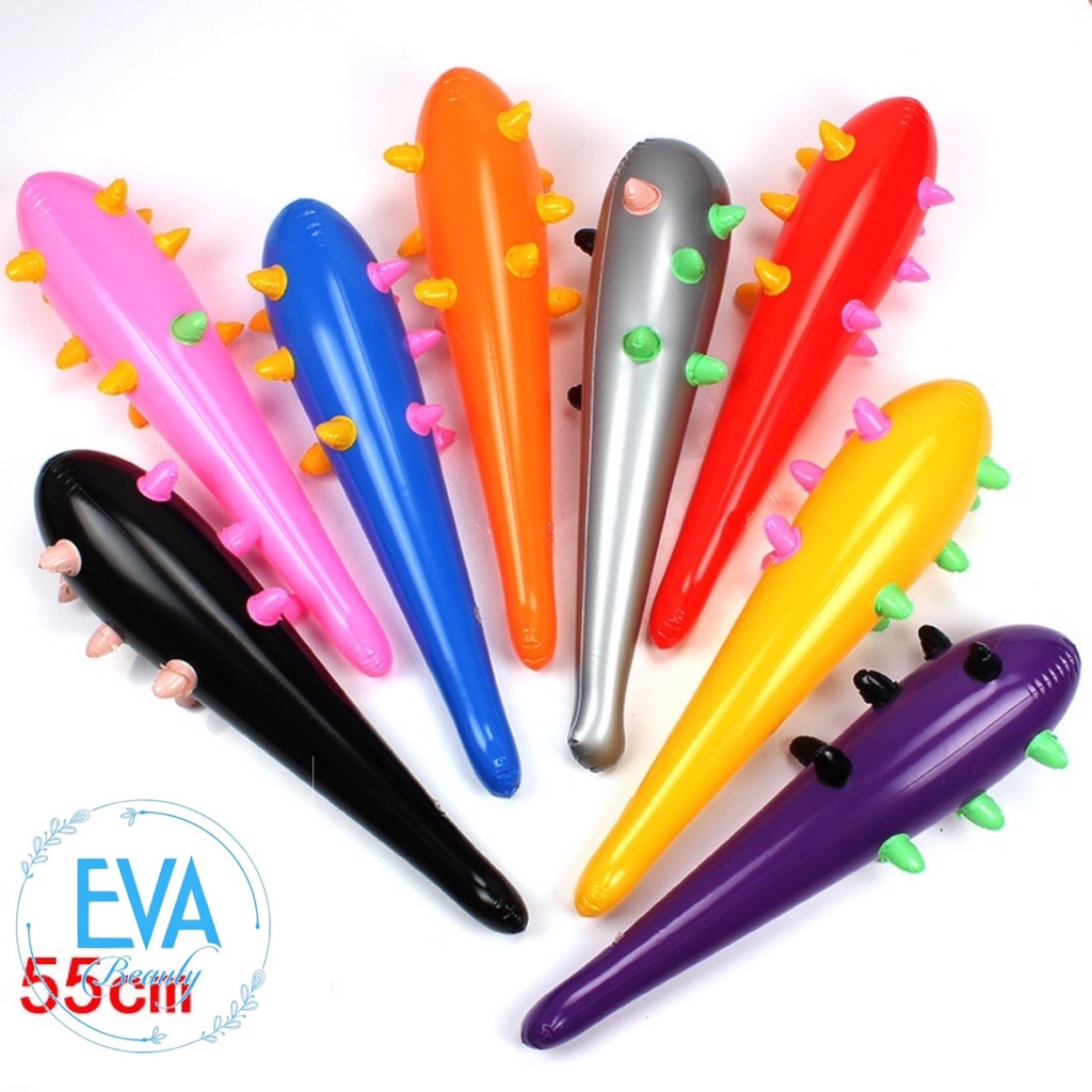 Đồ Chơi Bơm Hơi / Đồ Chơi Gậy Bóng Chày Bơm Hơi 55 Cm Nhiều Màu / Đồ Chơi Chùy Gai Nhỏ Bơm Hơi Độc Đáo M825
