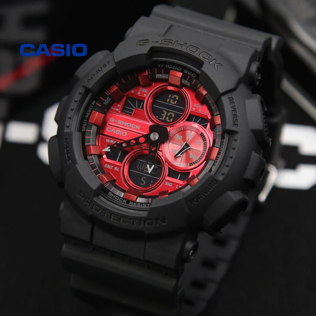 Đồng hồ nam CASIO G-Shock GA-140AR-1ADR chính hãng - Bảo hành 5 năm, Thay pin miễn phí