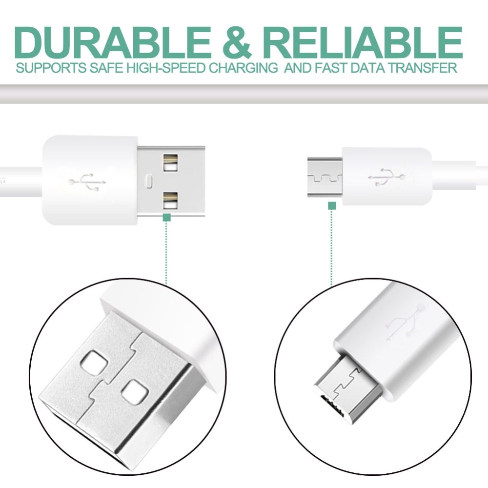 Dây cáp sạc truyền dữ liệu nhanh 2A Micro Usb chính hãng cho Huawei P7 P8/P9 Lite/P10 Mate 7 8 S Honor 6X Nova 3i