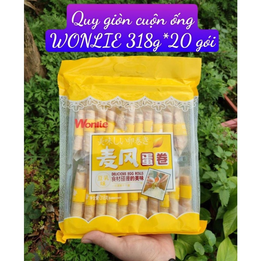 Bánh Trứng Cuộn Wonlie Kem Sữa Egg Roll (Gói 318g)