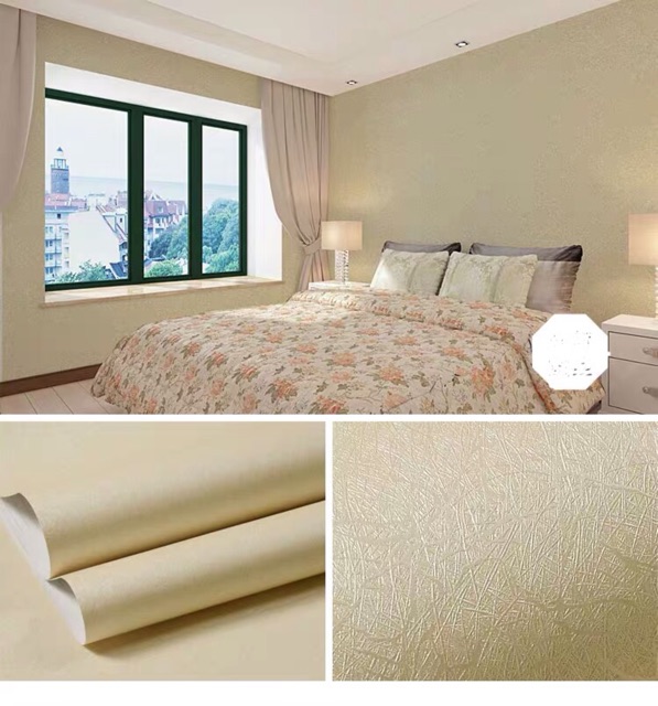 10M giấy dán tường vân sợi phát quang khổ 60 cm bóc dán