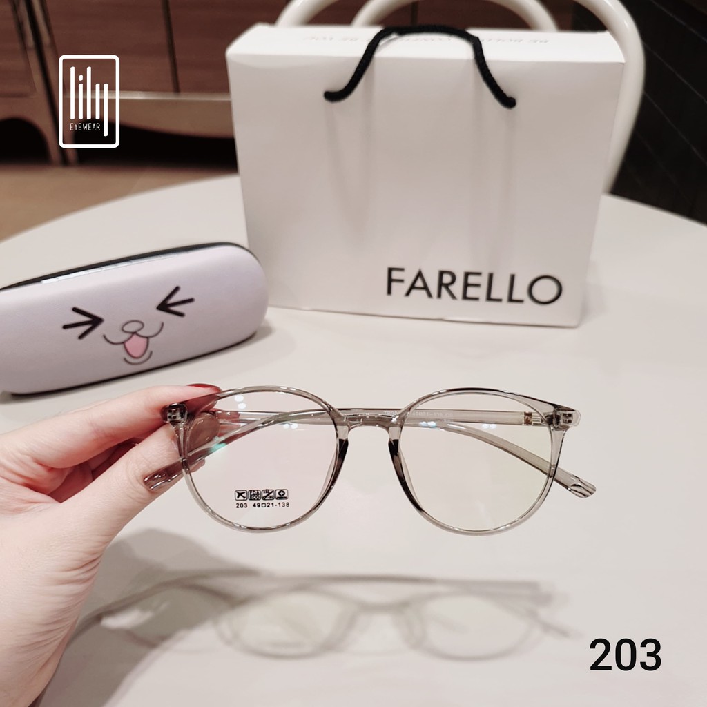 Gọng Kính Mắt Tròn Nhựa Dẻo Hàn L203 - Gọng Kính Cận Tròn Dẻo Lilyeyewear | BigBuy360 - bigbuy360.vn