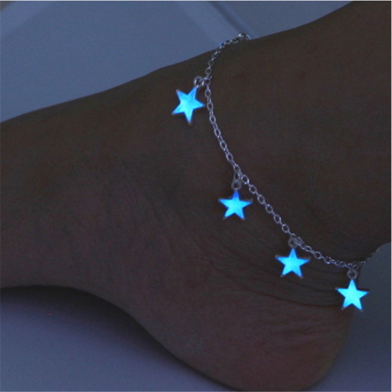 Lắc chân hình ngôi sao xanh phát sáng | BigBuy360 - bigbuy360.vn