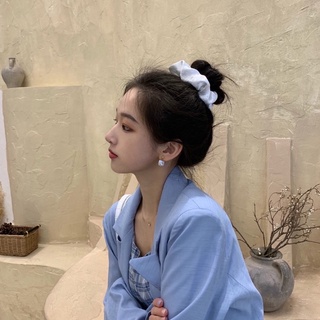 Buộc tóc vải scrunchies phi bóng chấm bi