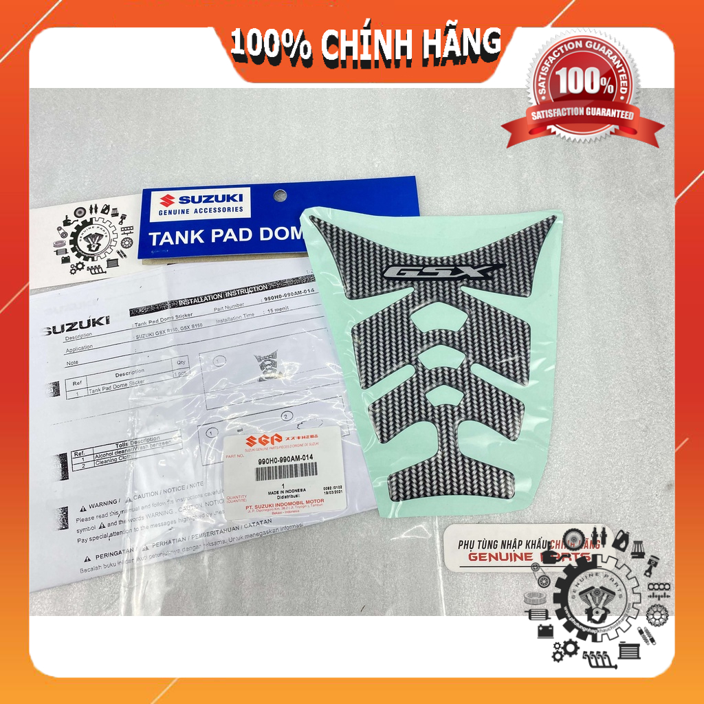 KIT Tem dán bình xăng GSX 150, BANDIT 150 nhập khẩu Suzuki Indo