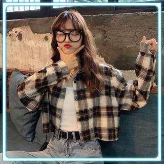 Áo khoác sơ mi sọc caro ulzzang cá tính