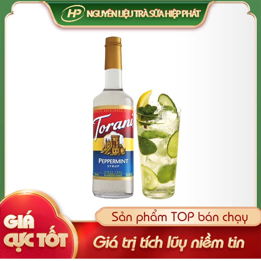 Syrup Bạc hà trắng TORANI - 750ml [DATE DÀI] - SP010153 - Nguyên liệu pha chế trà sữa HIỆP PHÁT