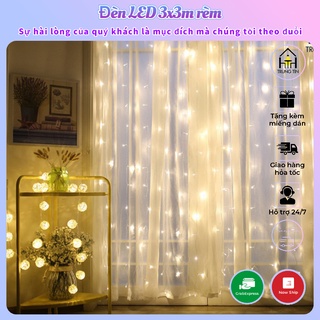 Đèn LED 3x3m rèm, thả mành , thác nước làm đèn decor, đèn trang trí phòng ngủ , ban công Trung Tín