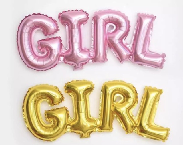 [Tặng quà] Bóng chữ BOY, GIRL tặng kèm bóng vương miện