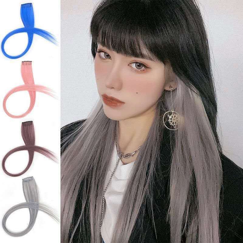 Chùm tóc giả Minezo tóc kẹp light thẳng dài nhiều màu phong cách Hàn Quốc TG11